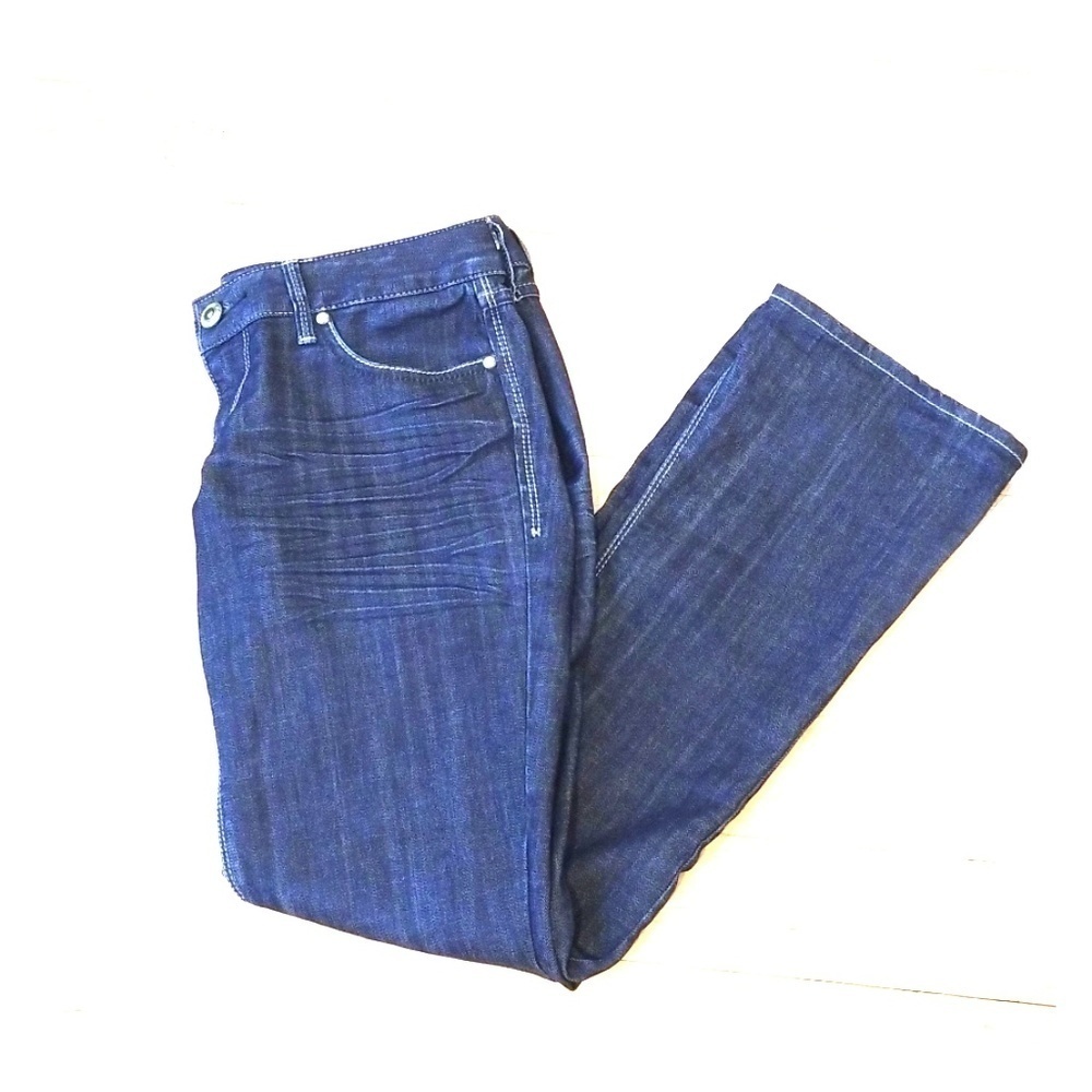 Express women's barely boot jeans, size 6R